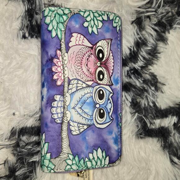 Owls On Branch Women Wallet - Picture 1 of 4